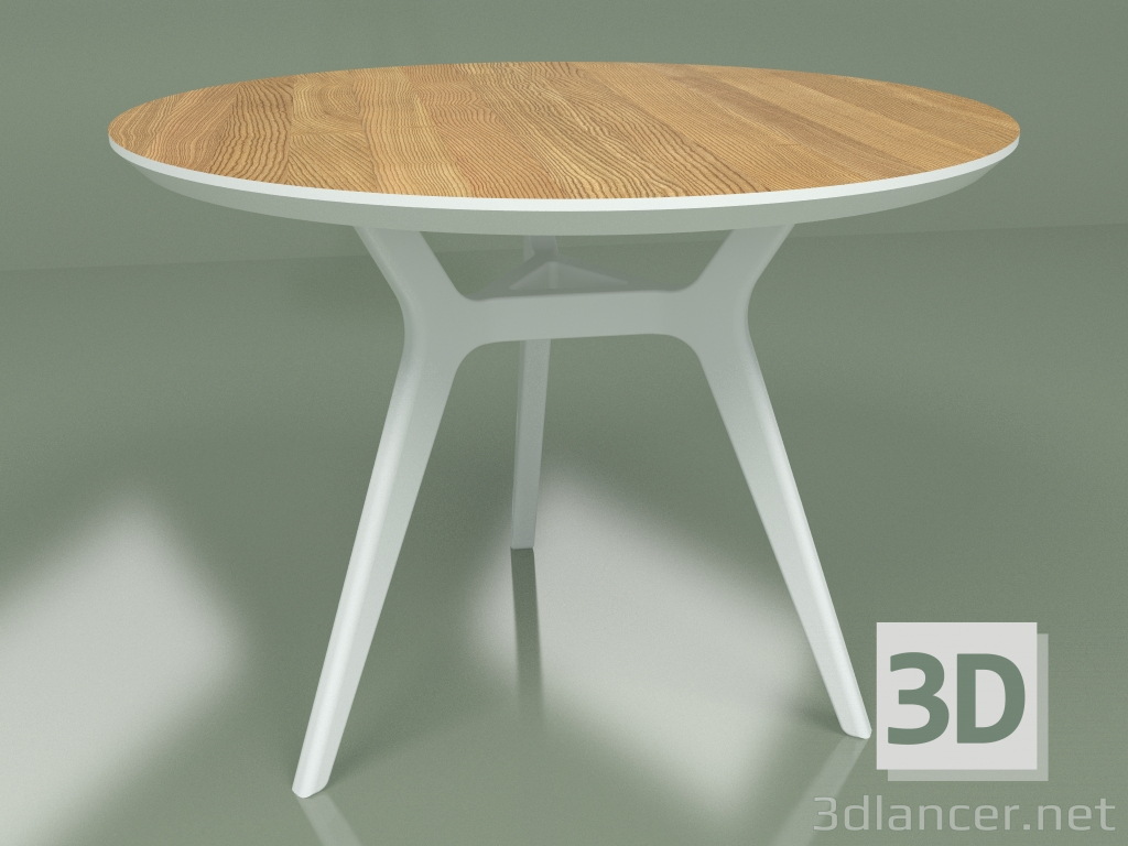 3d model Mesa de comedor Glat Roble (blanco, 1000) - vista previa