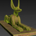 3d Egyptian Anubis statue model buy - render