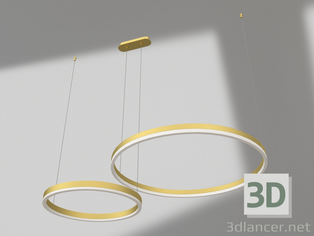 Modelo 3d Suspensão Thor fosco ouro d40+60 (08219,33P) - preview