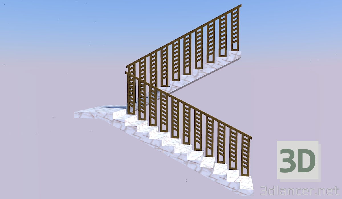 modèle 3D Escaliers - preview