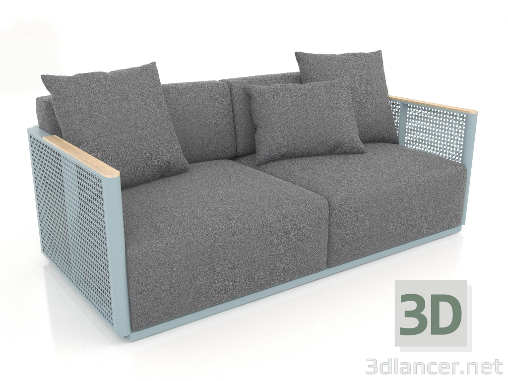 3d модель Диван 2-местный (Blue grey) – превью