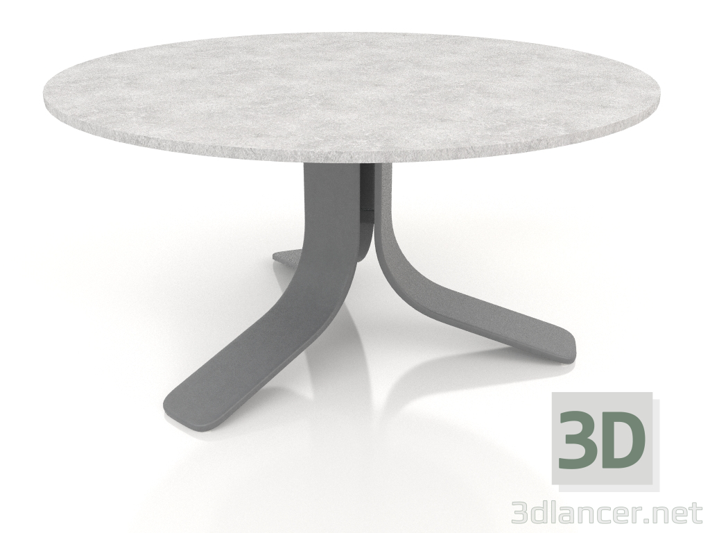 3d модель Стіл кавовий Ø80 (Anthracite, DEKTON Kreta) – превью