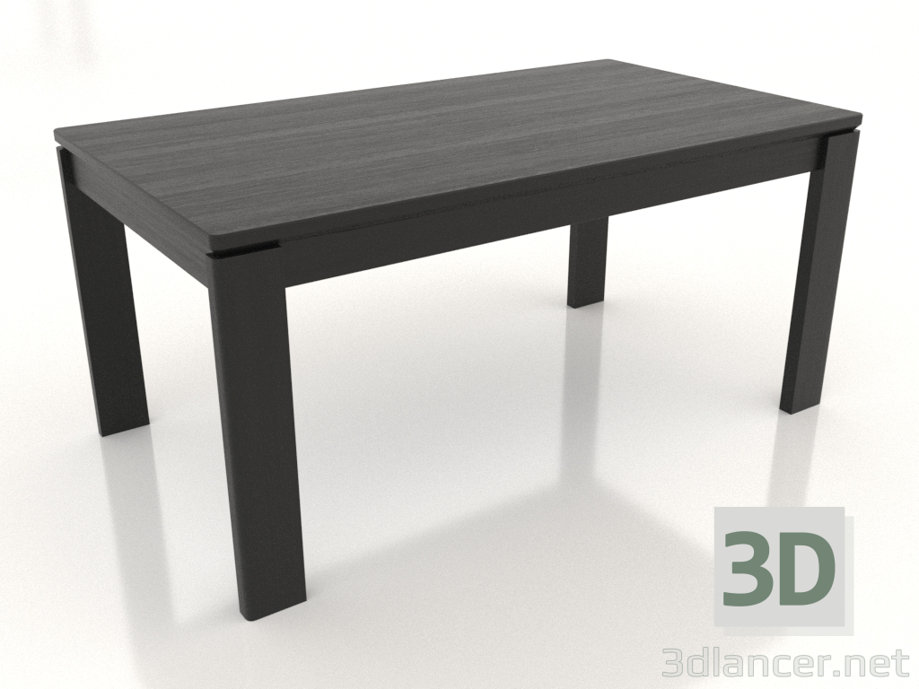 3D modeli Yemek masası 1600x900 mm (siyah RAL 9005) - önizleme