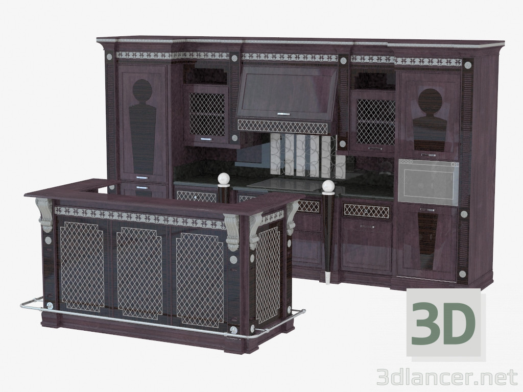 modello 3D Cucina - anteprima