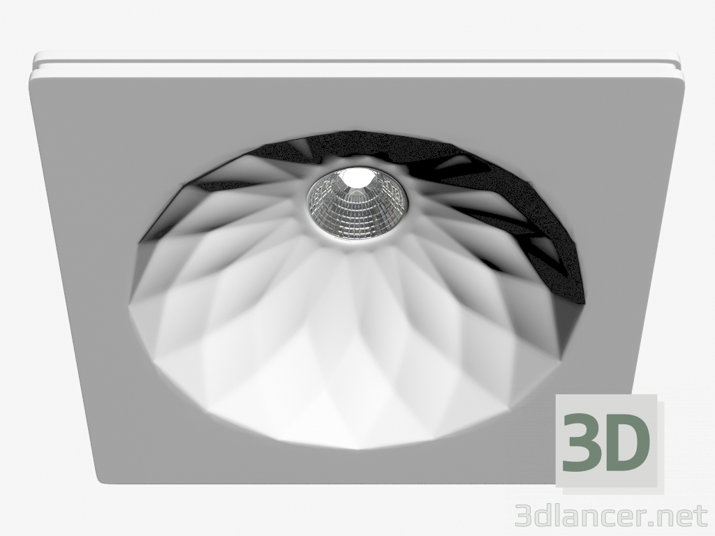 3d model Empotrada LED yeso luminaria (DL238G) - vista previa