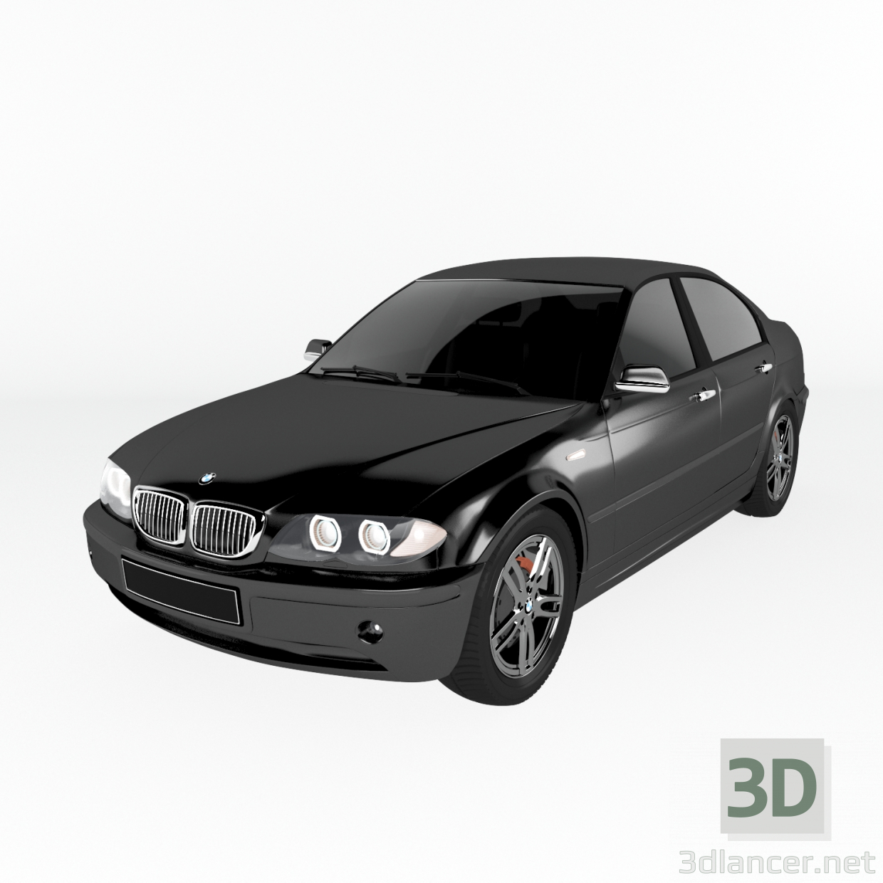 modèle 3D de BMW 3 e46 acheter - rendu