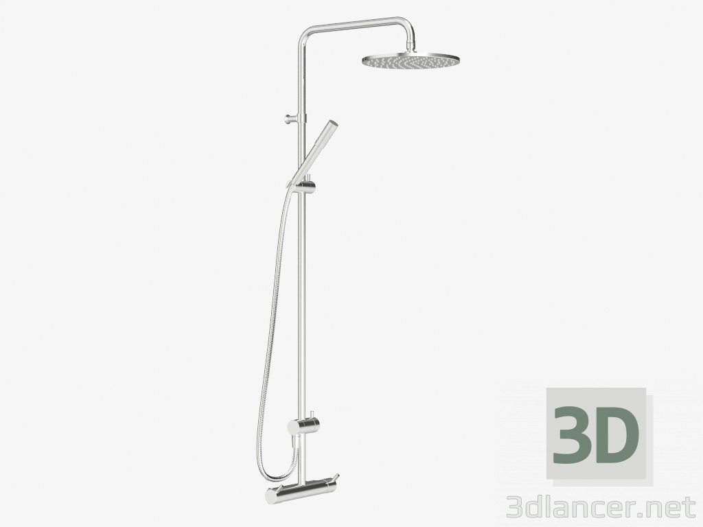 3d model Kit de sistema de ducha Inxx 160 c / c - vista previa