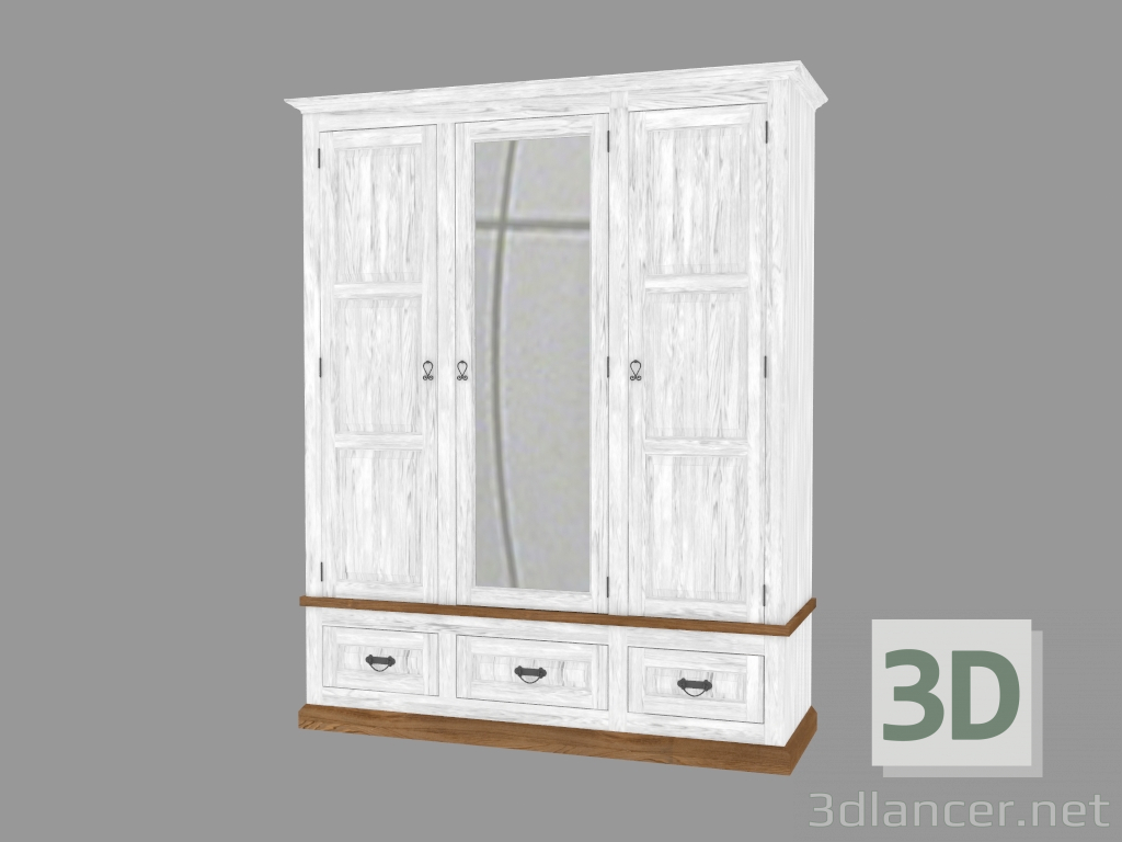 3d model El estuche es de 3 puertas (PRO.092.XX 167x207x56cm) - vista previa