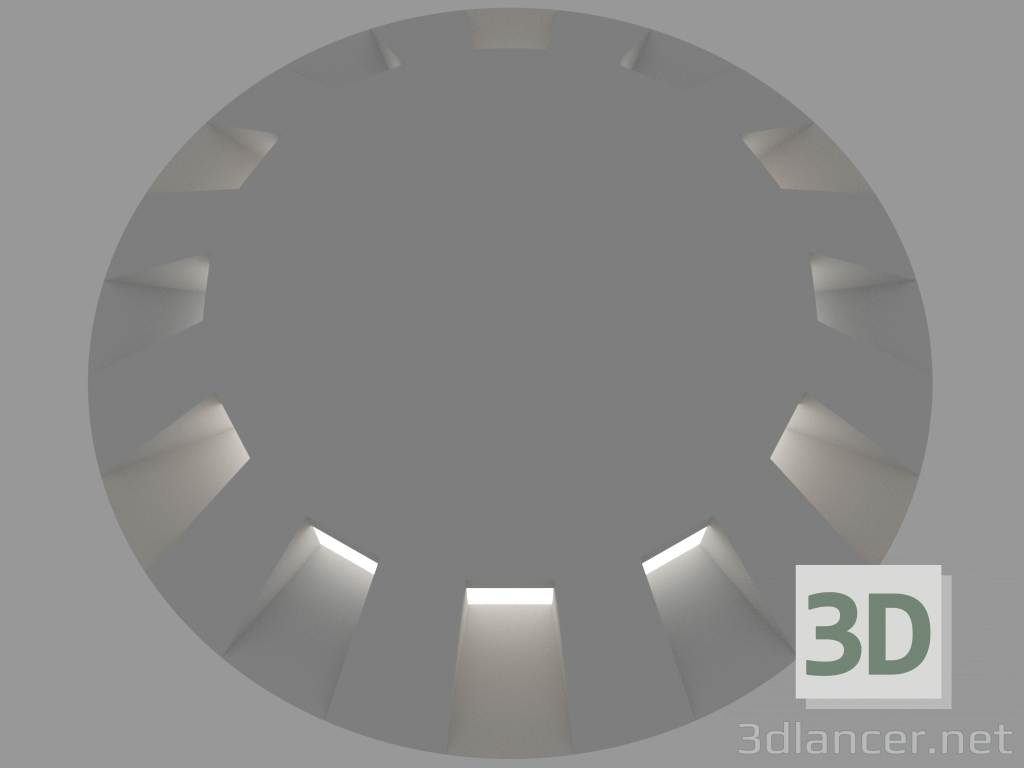 3D Modell Die Lampe, die in die Erde eingebaut ist, SPARKS (S5669) - Vorschau