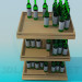 3d model stand botellas de vino - vista previa