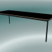 modèle 3D Base de table rectangulaire 250x90 cm (Noir, Contreplaqué, Noir) - preview