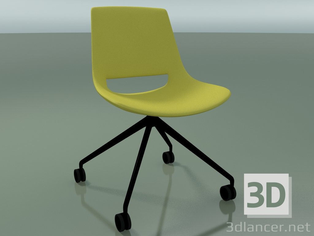 3d model Chair 1207 (4 castors, fixed overpass, polyethylene, V39) - preview