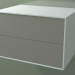 3d model Double drawer (8AUCCB01, Glacier White C01, HPL P04, L 72, P 50, H 48 cm) - preview