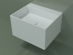 Lavabo sospeso (02UN32302, Glacier White C01, L 60, P 50, H 36 cm)