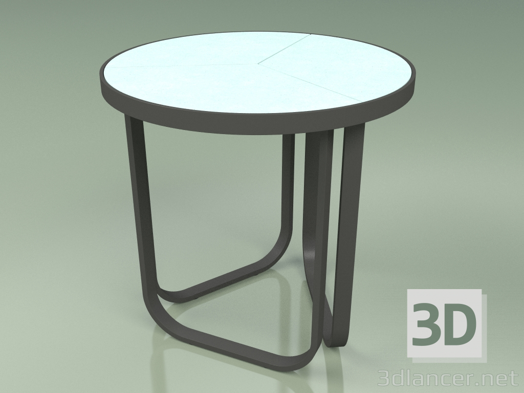 modèle 3D Table d'appoint 008 (Metal Smoke, Glazed Gres Water) - preview