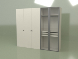 Kleiderschrank 5 Türen GL 150 C (Esche)