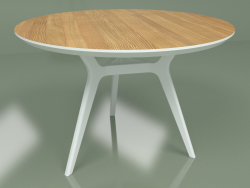 Mesa de jantar Glat Oak (branco, 1100)