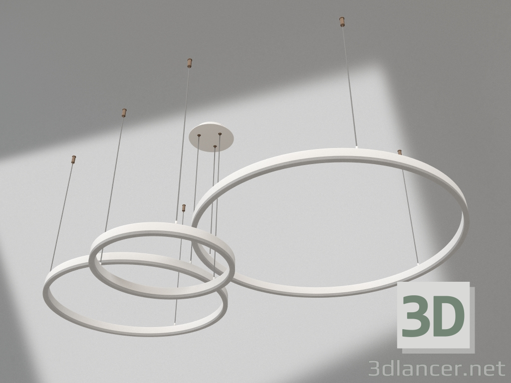 Modelo 3d Suspensão Thor branco d80+60+40 (08223,01PA) - preview