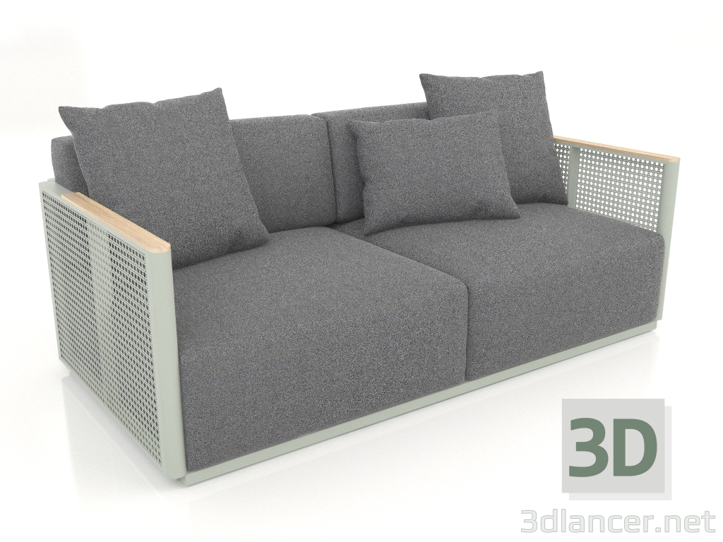 3D modeli 2 kişilik kanepe (Çimento grisi) - önizleme