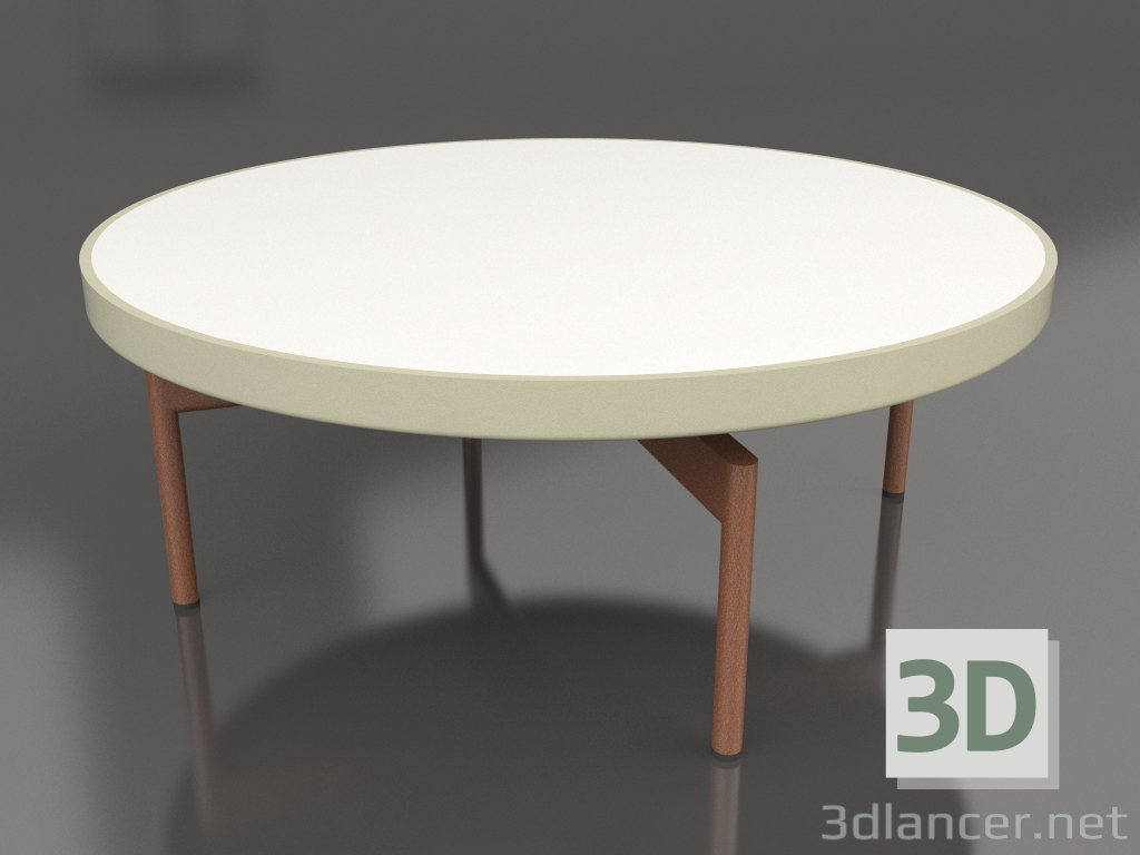 3d модель Стол журнальный круглый Ø90x36 (Gold, DEKTON Zenith) – превью