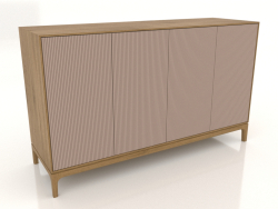 Mobile TV FARGO con frontali fresati 1600x500x950 mm (beige, rovere naturale, opzione 3)