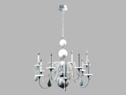 Candelabro Regina MD 8048-12A, branco