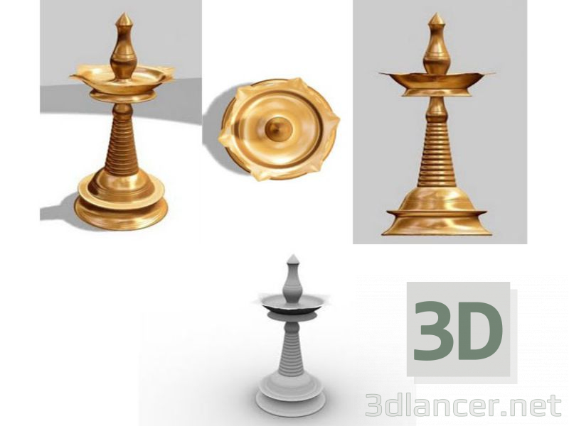 Modelo 3d Lâmpada - preview