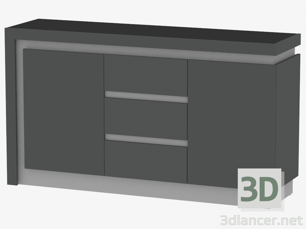 modello 3D Cassettiera (TYPE LYOK01) - anteprima