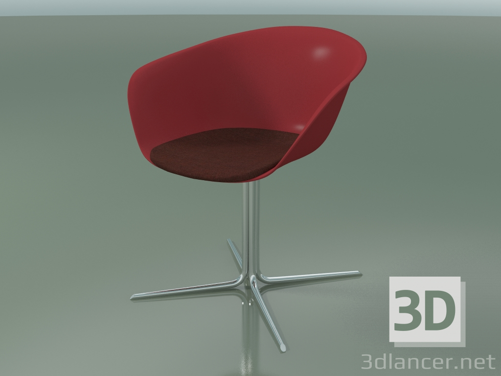 3d model Silla 4225 (4 patas, giratoria, con cojín de asiento, PP0003) - vista previa