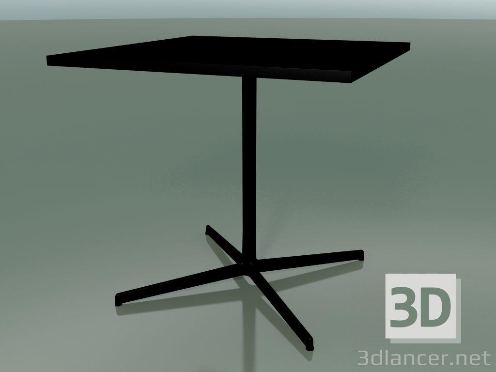 3d model Mesa cuadrada 5510, 5530 (H 74 - 79x79 cm, negro, V39) - vista previa