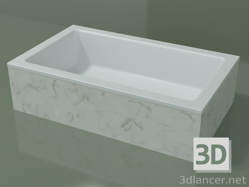 3d model Countertop washbasin (01R131101, Carrara M01, L 60, P 36, H 16 cm) - preview