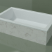 3d model Lavabo sobre encimera (01R131101, Carrara M01, L 60, P 36, H 16 cm) - vista previa