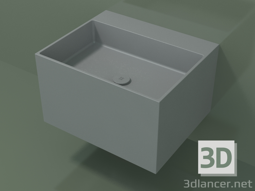 3d model Lavabo de pared (02UN32302, Silver Grey C35, L 60, P 50, H 36 cm) - vista previa