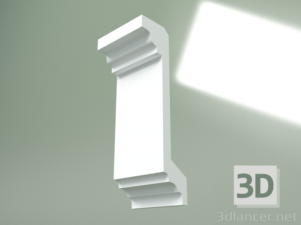 Modelo 3d Cornija de gesso (plinto de teto) KT280 - preview