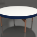 3d model Mesa de centro redonda Ø90x36 (Azul noche, DEKTON Zenith) - vista previa