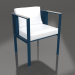 3d model Dining chair (Grey blue) - preview