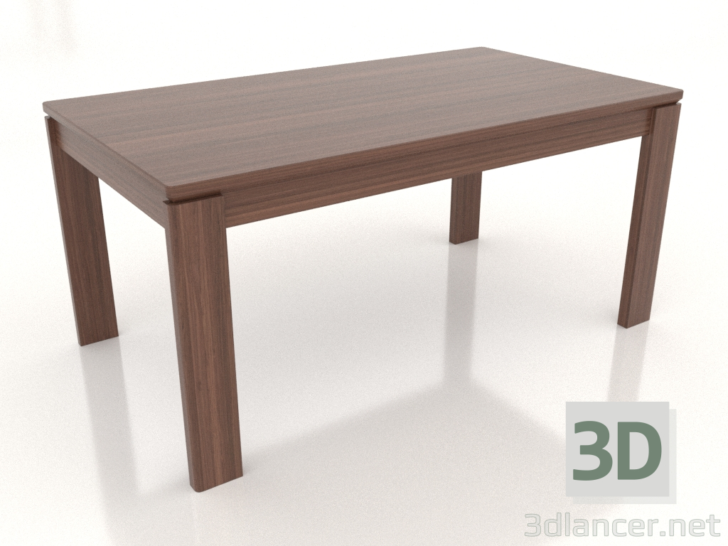 3D modeli Yemek masası 1600x900 mm (dişbudak ceviz) - önizleme