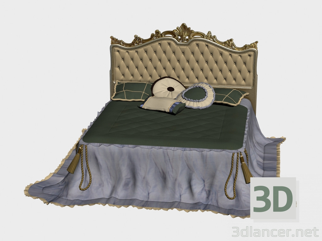 3D Modell Bett Notte 1 - Vorschau