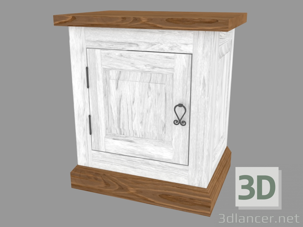 3d model Bedside table (PRO.101.XX 50x55x35cm) - preview