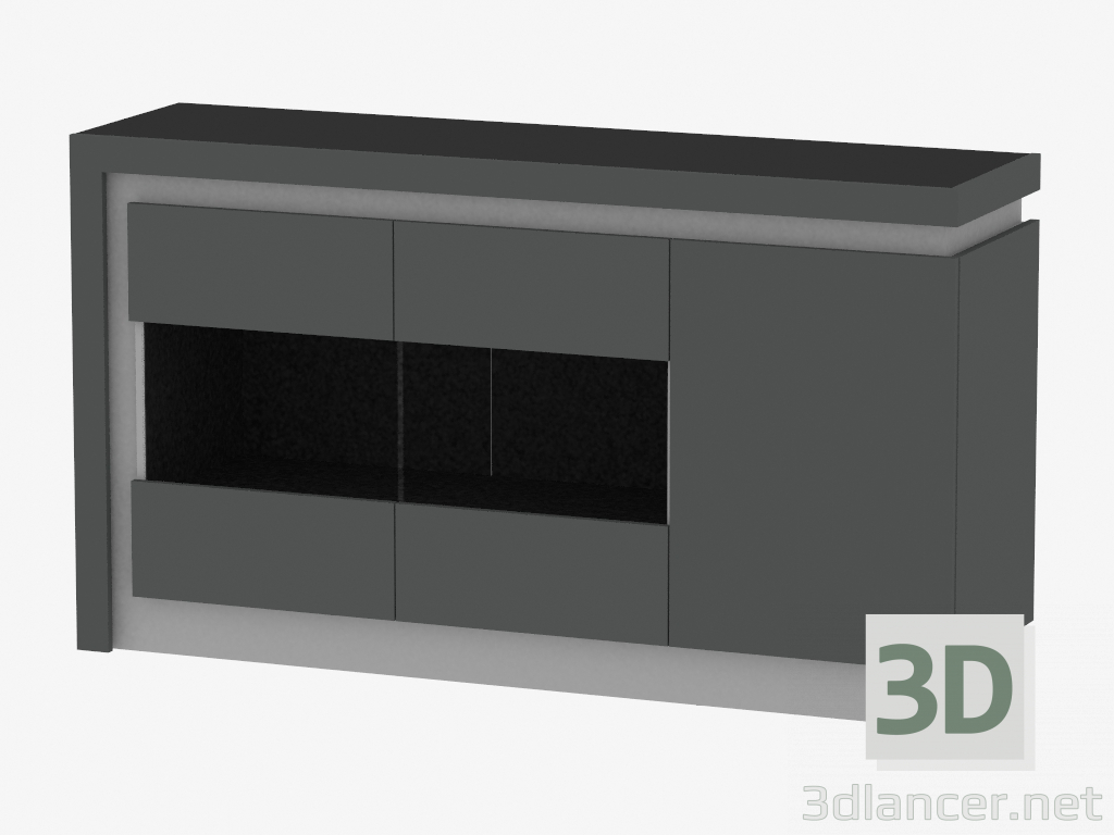 3d model Chest of drawers (TYPE LYOK02) - preview