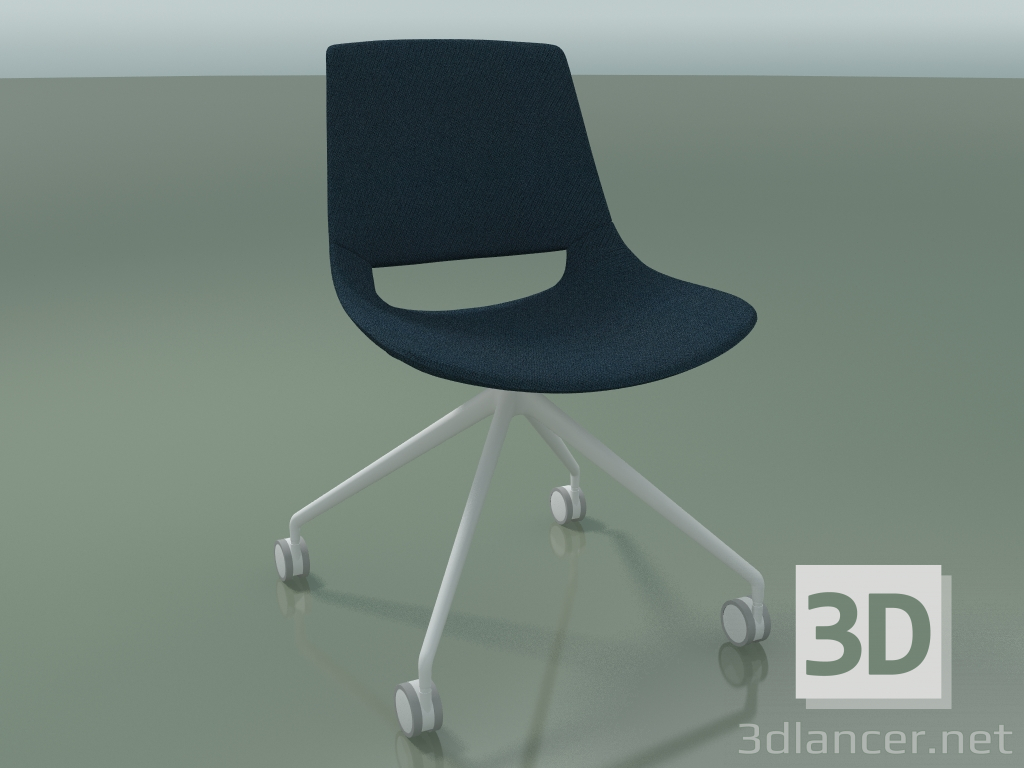 3d model Silla 1216 (4 ruedas, paso elevado fijo, tapicería de tela, V12) - vista previa