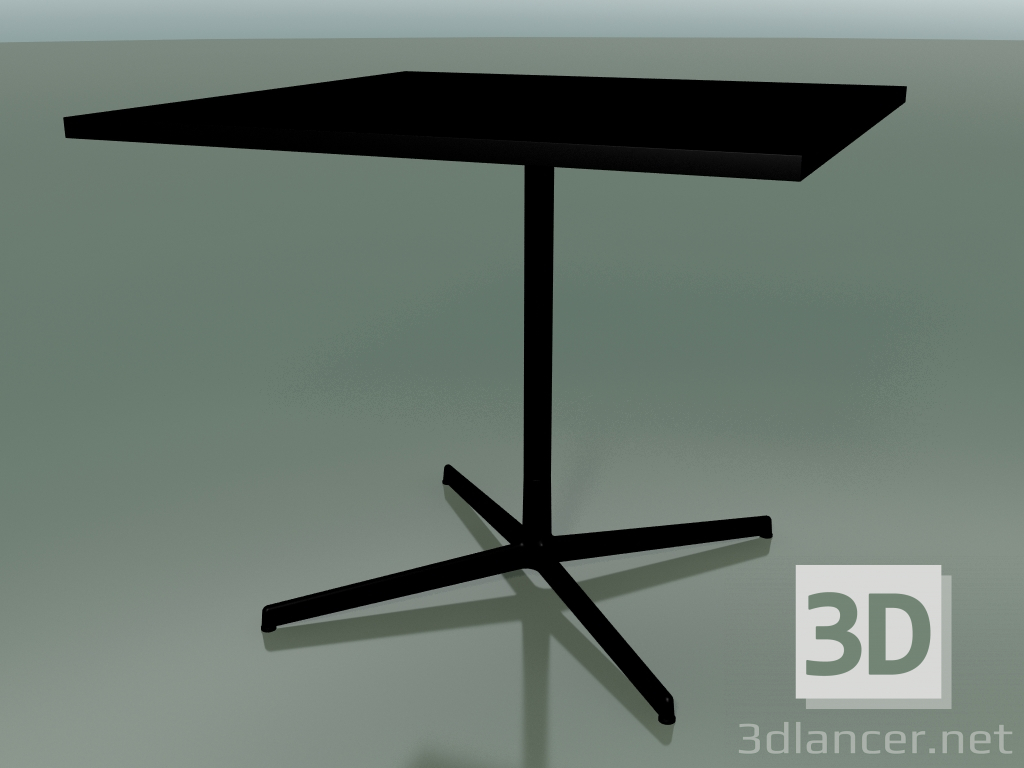 3D modeli Kare masa 5511, 5531 (H 74 - 89x89 cm, Siyah, V39) - önizleme