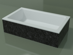 Lavabo sobre encimera (01R131101, Nero Assoluto M03, L 60, P 36, H 16 cm)