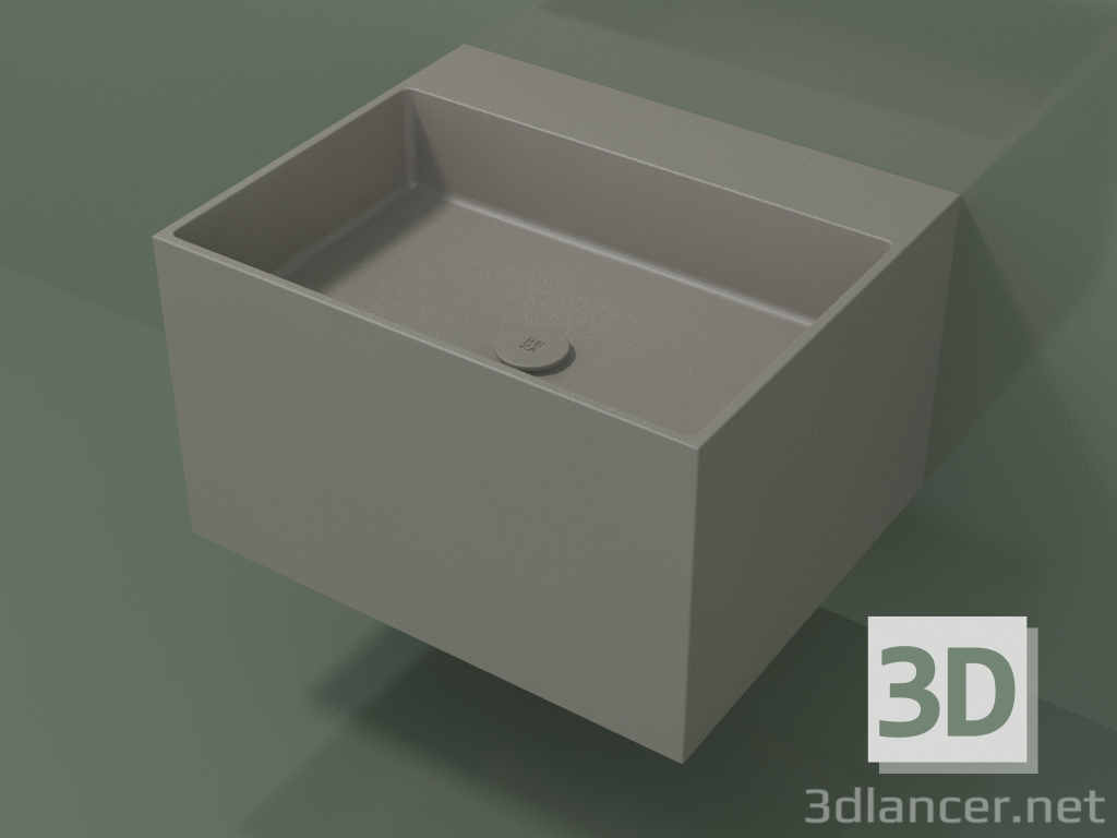 Modelo 3d Lavatório fixado na parede (02UN32302, Clay C37, L 60, P 50, H 36 cm) - preview