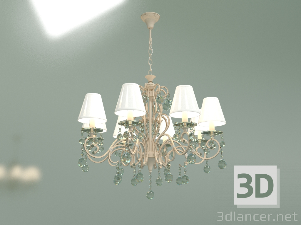 Modelo 3d Lustre suspenso 12075-8 (branco-Strotskis) - preview