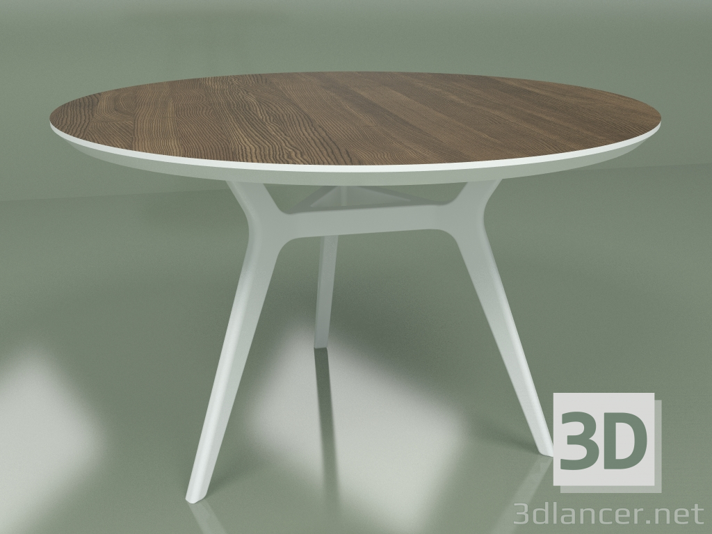 modèle 3D Table à manger Glat Noyer (blanc, 1200) - preview