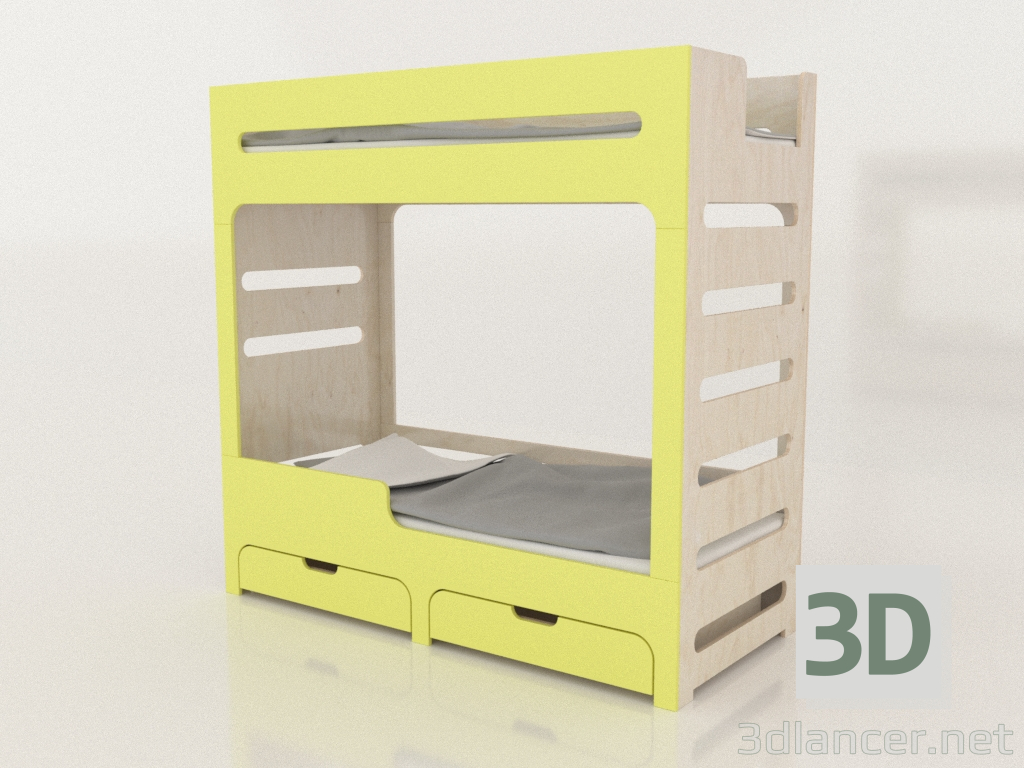 modello 3D Letto a castello MODE HL (UJDHL1) - anteprima