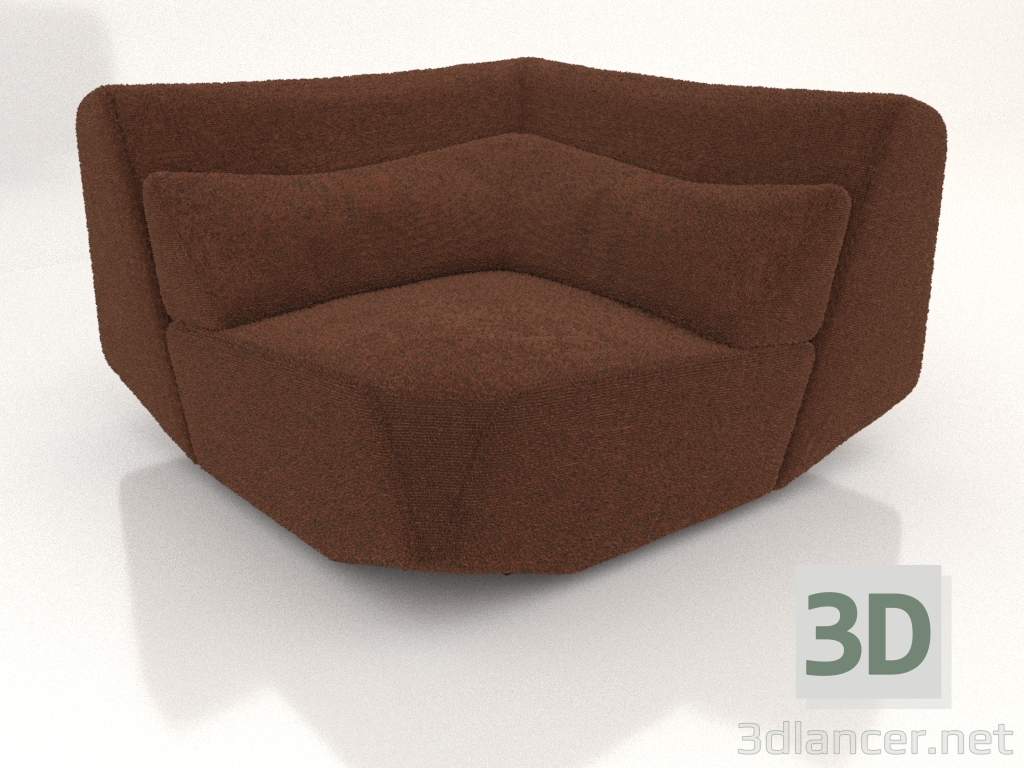 3d model Módulo sofá M esquina - vista previa