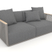 3D Modell 2-Sitzer-Sofa (Quarzgrau) - Vorschau