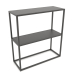 Modelo 3d Prateleira console retangular (METAL, 80x30x86, 2 prateleiras) - preview